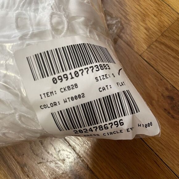 J.CREW Oval Eyelet Midi Dress Size Small White NEW Casual Preppy Bride CK828 - Picture 12 of 15